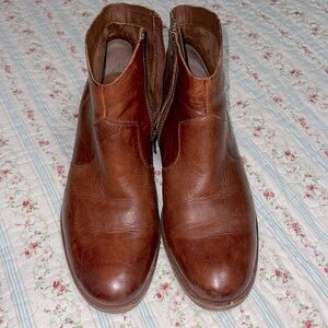 Korke-Ease Casper Brown (rum) leather ankle boots in GUC